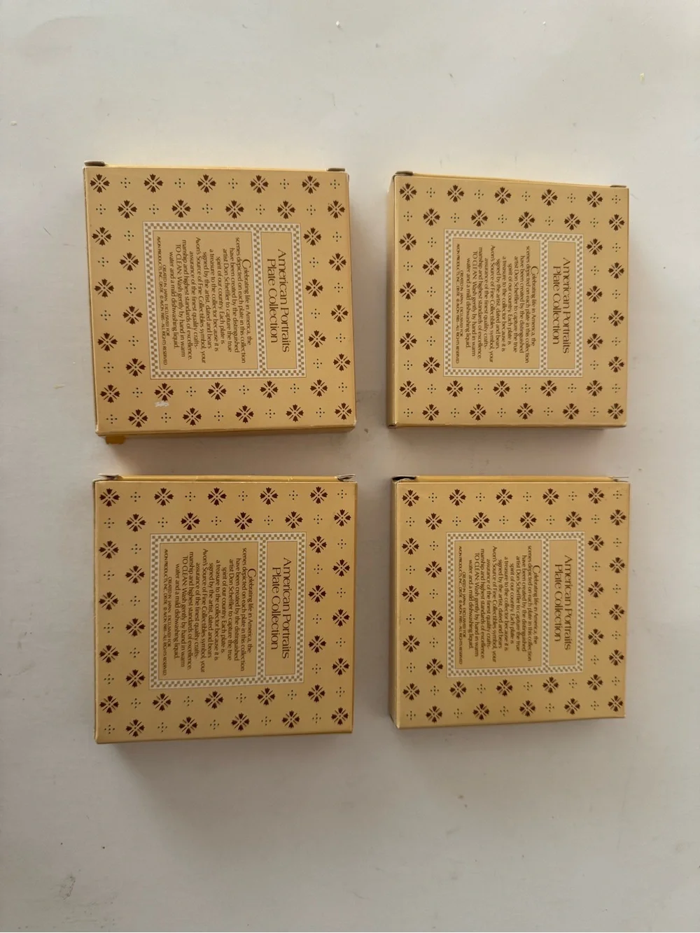 Decorative Avon American Scene Accent Plates. Set of 4. America250. Americana
